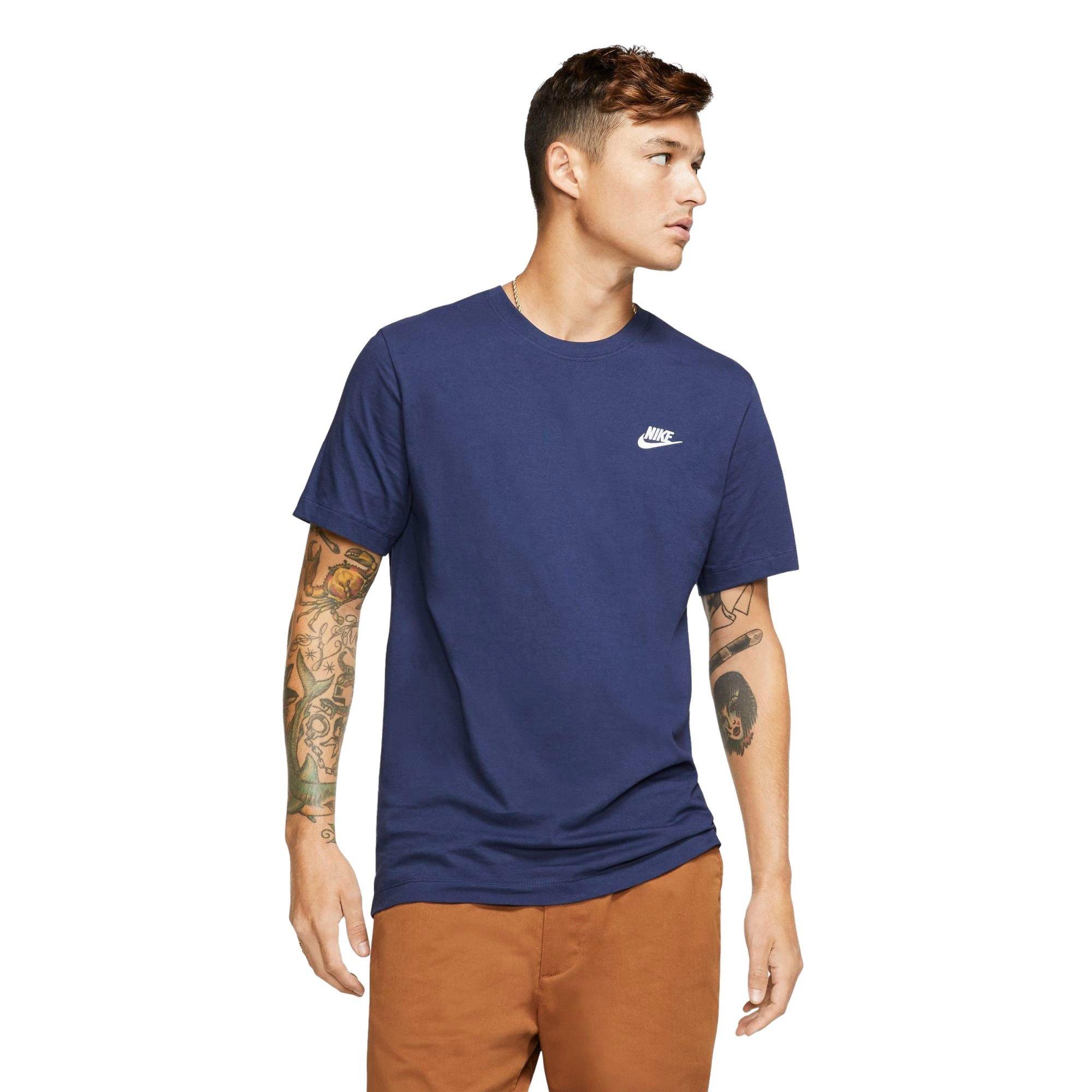 Mens navy blue nike hot sale shirt